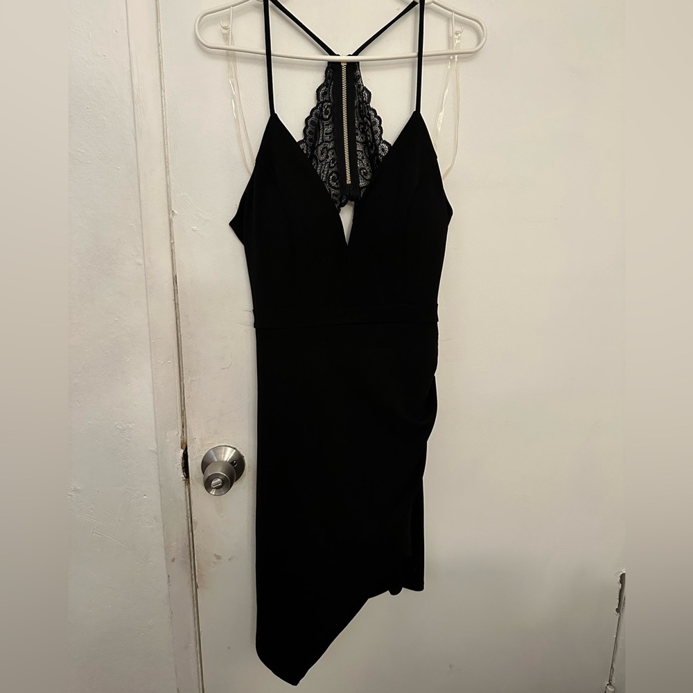 Black mini dress